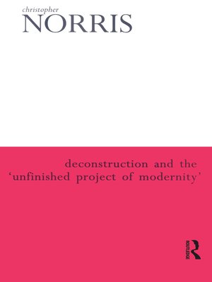 cover image of Deconstruction and the 'Unfinished Project of Modernity'